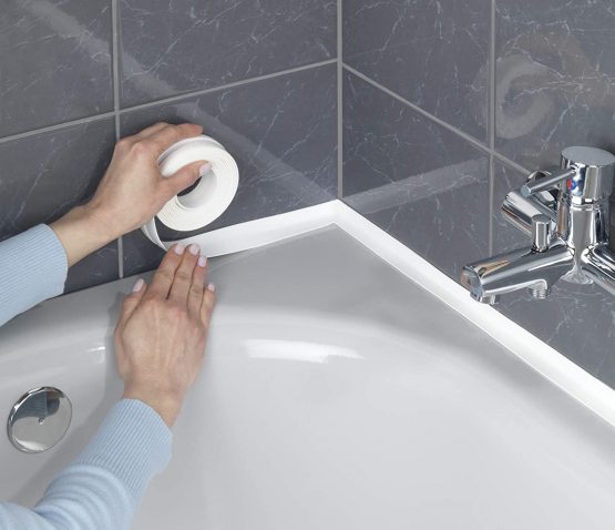 Wenko 5652351100 350 x 2.8 cm Waterproof Sealing Tape, White - Image 3