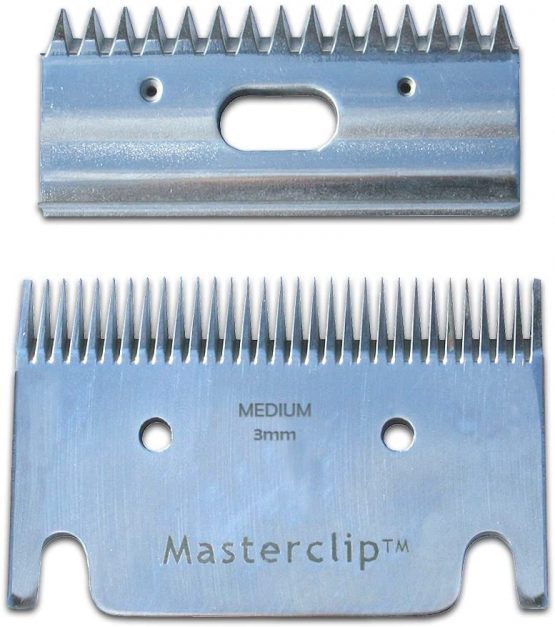 Masterclip Horse Clipping Blades Fit Liveryman Calypso Heiniger Dextella Maxtra (3mm Medium Cut)