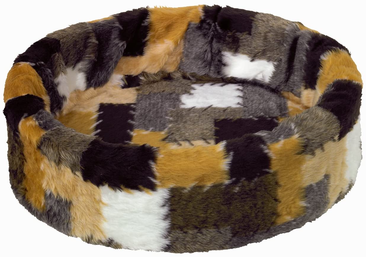 Nobby Patchwork 40 cm Plush Bed, 40 cm (Pack of 1)