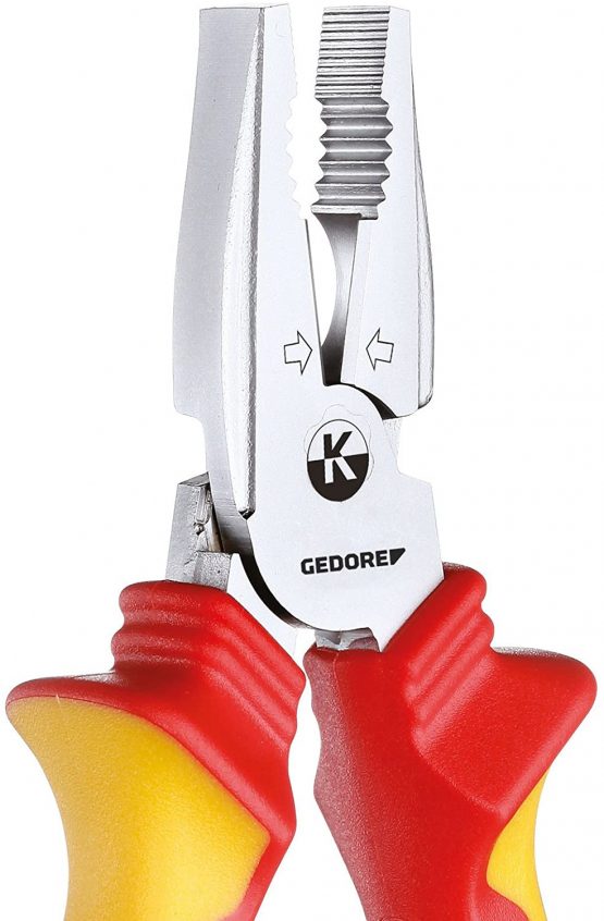 GEDORE VDE Power combination pliers for cutting/holding/twisting, Electronics, Length 200 mm, VDE 8250-200 H - Image 2