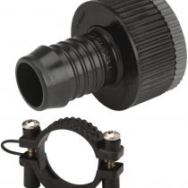GARDENA Sprinklersystem adapter piece: Tap connection piece, accessories for GARDENA Pipeline and Sprinklersystem, for a pressure-resistant hose connection, including hose clip (1513-20)