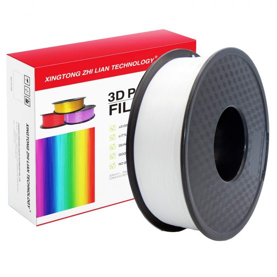 PLA 3D Printer Filament 1.75mm Printing Material Upgrade Version for 3D Printers Pens Accuracy +/- 0.02 mm 1kg/Spool White