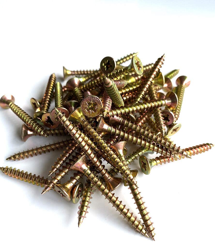 ForgeFix Multi-Purpose Single Thread Screws, Multicolored, 5.0 x 40mm
