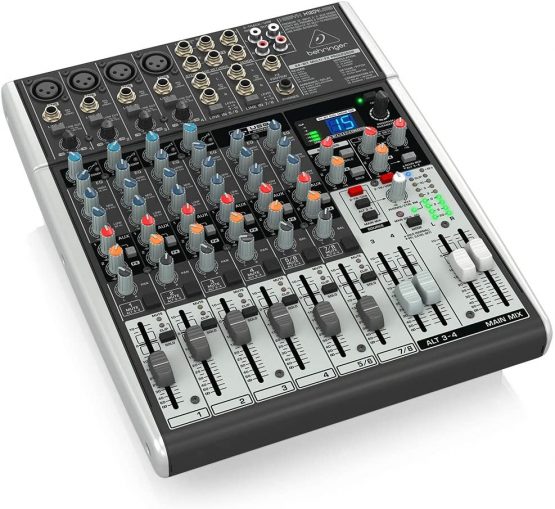 Behringer X1204USB Premium 12-Input 2/2-Bus Mixer with XENYX Mic Preamps and Compressors, British EQ, 24-Bit Multi-FX Processor and USB/Audio Interface - Image 2