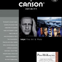 Canson Infinity Print MaKing Rag 310gsm, natural white matte inkjet paper, A4, box of 25 sheets