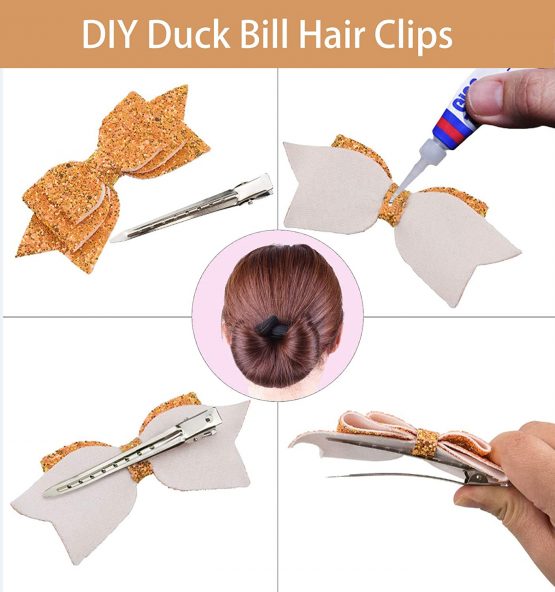 3.5 Inches Duck Bill Hair Clips Metal Alligator Curl Clips Sectioning Clips with Holes, Crocodile Clips Hair Styling Clips for Salon and Women Girls Accessories (12PCS) - Image 4