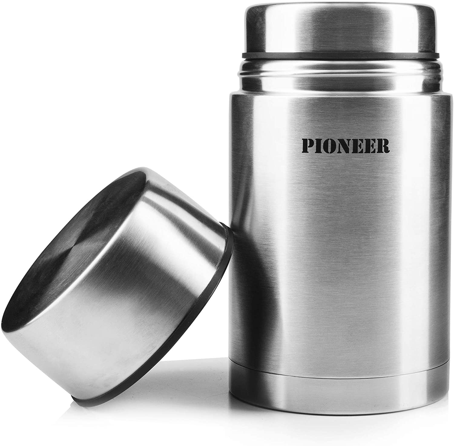 Pioneer Vacuum Insulated Leakproof Soup/Food Flask, 8 Hours Hot 24 Hours Cold, Stainless Steel, 1000 ml - Image 2