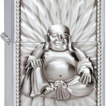 ZIPPO Windproof Lighter | Long Lasting ZIPPO Lighter | Use ZIPPO Lighter Fluid| Refillable Lighter | For Cigarettes Cigars Candles | Pocket Lighter Fire Starter | Buddha Emblem with 108 Pearls