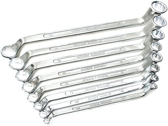 Brueder Mannesmann M 140-08 Ring Spanner Set 8 Piece