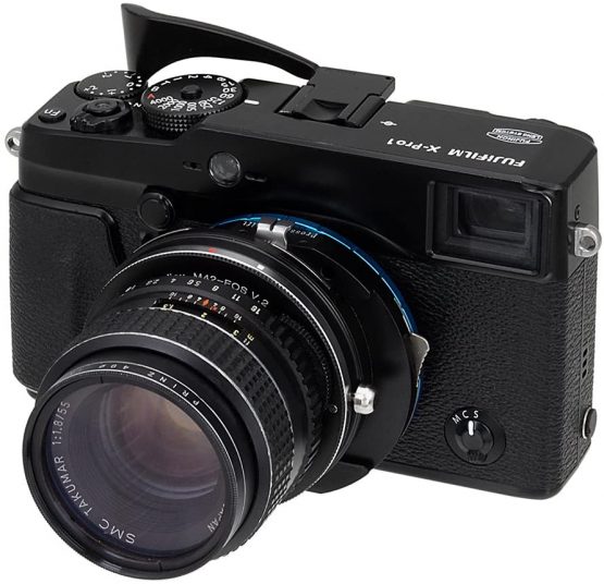 Fotodiox Pro Lens Mount Shift Adapter M42 Screw (42mm x 1mm thread) Mount Lenses to Fujifilm X-Series Mirrorless Camera Adapter - fits X-Mount Camera Bodies such as X-Pro1, X-E1, X-M1, X-A1, X-E2, X-T1 - Image 3