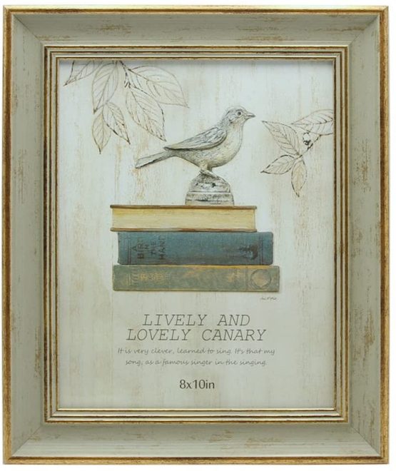 Afuly Antique 8x10 Photo Frame in Gold and Retro Green for Desk Wall Tabletop Christmas Gifts