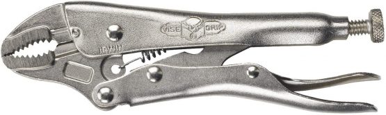 Irwin 7WRC Curved Jaw Locking Plier with Wire Cutter, 175mm Length, Silver
