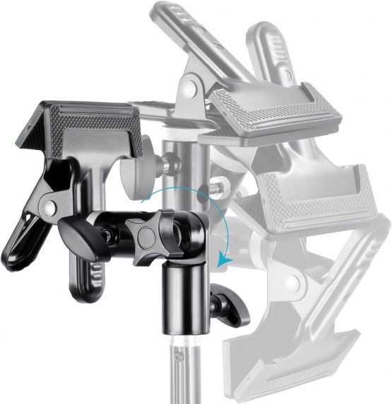 Neewer® Photo Studio Heavy Duty Metal Clamp Holder with 5/8" Light Stand Attachment for Reflector - Image 4