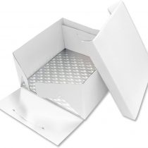 PME BCS872 Square Cake Card & Cake Box 8-Inch / 20 cm White