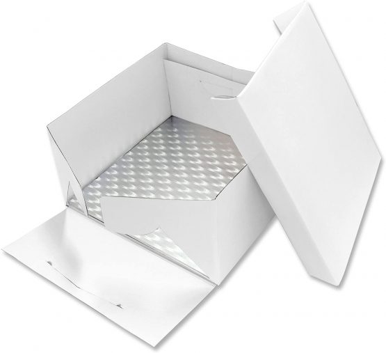 PME BCS872 Square Cake Card & Cake Box 8-Inch / 20 cm White