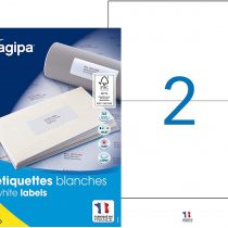 Agipa Labels for Inkjet/Laser Printers and Photocopiers 210 x 148.5 mm Box of 200 White