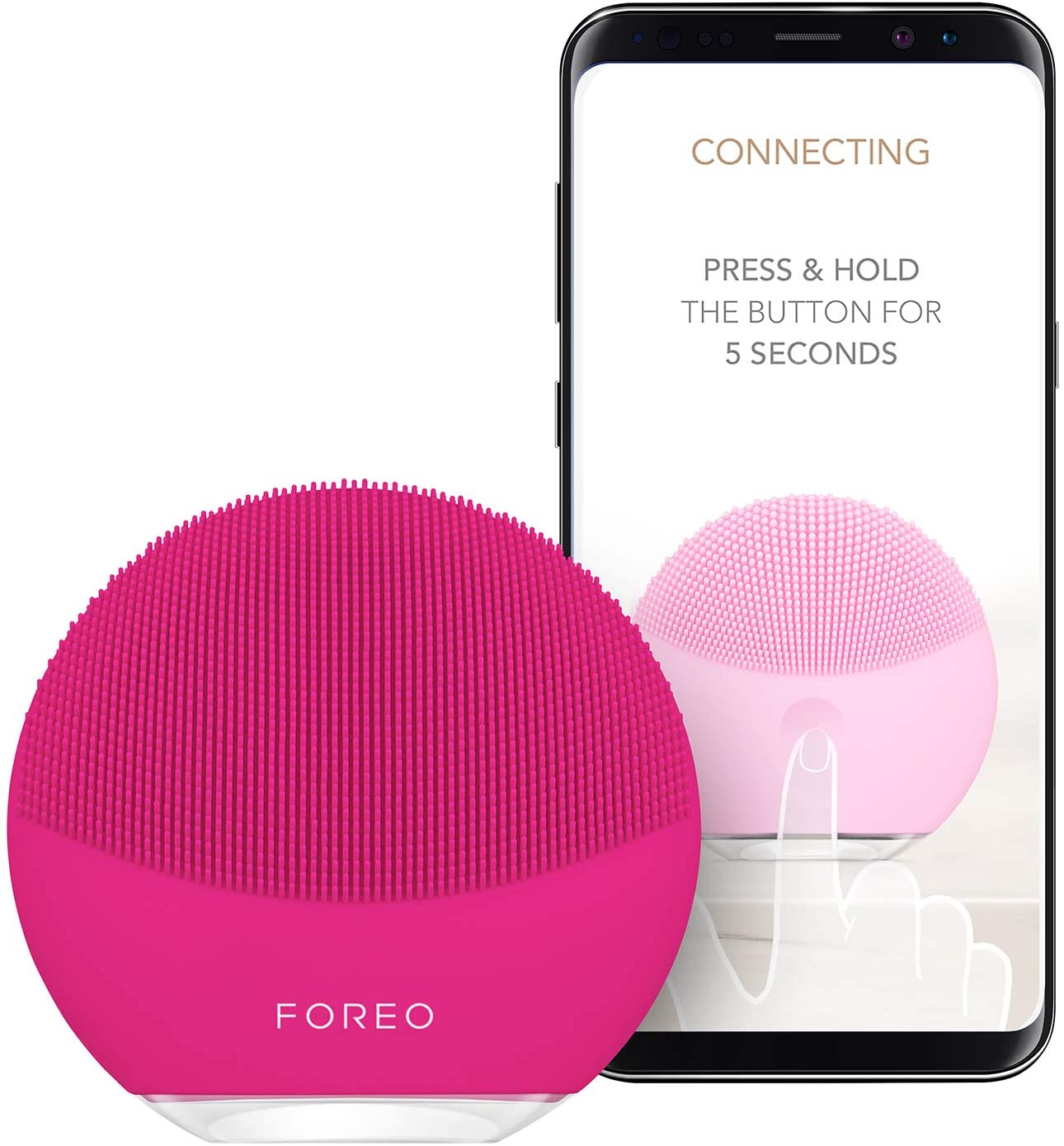 Foreo Luna Mini 3 Facial Cleansing Brush, Travel Accessories, Face Massager Electric, Ultra-Hygienic Silicone - Image 3