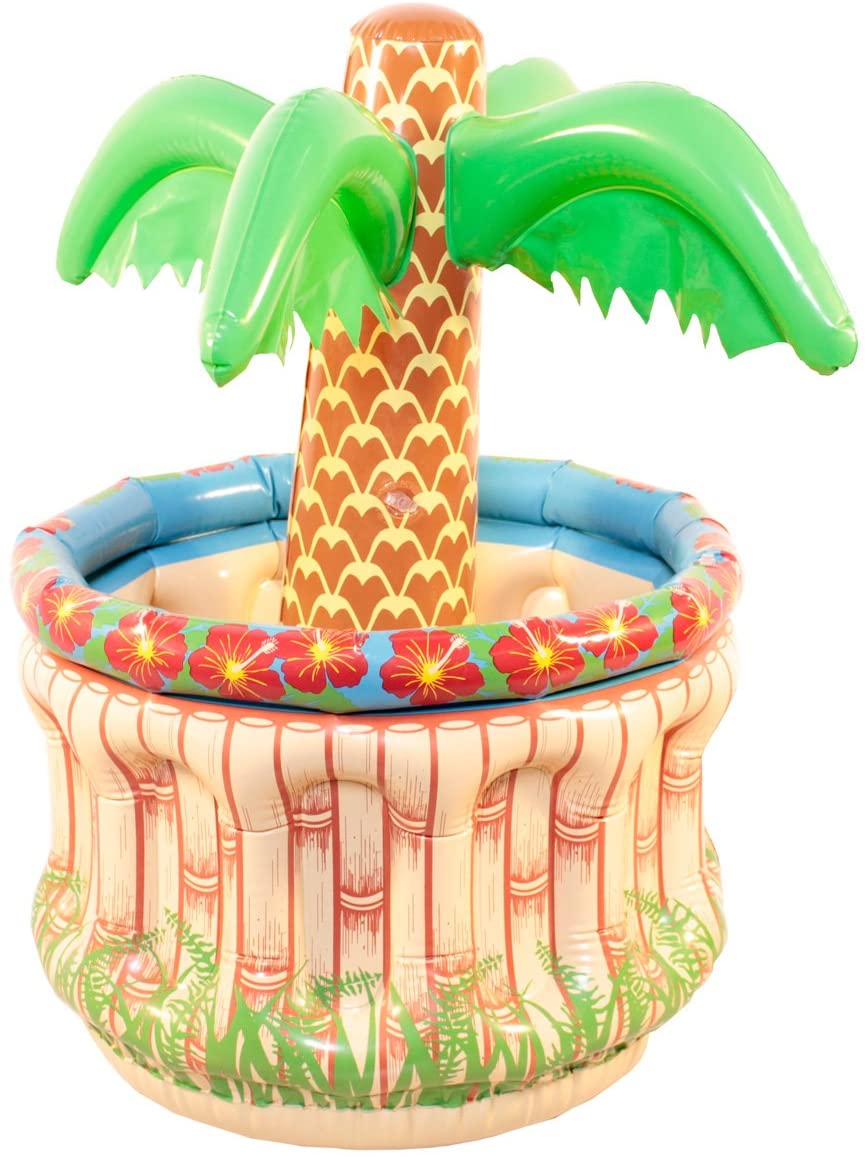 Folat - Inflatable Palm Tree Cooler - Multi Colors - 62 cm, Multicolour - Image 2