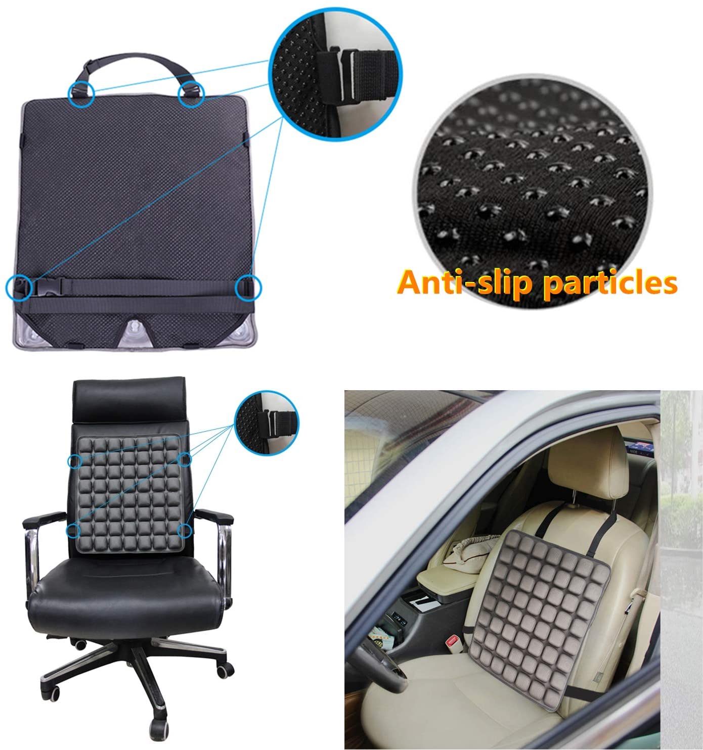 Meiyijia, Back cushion, Inflatable Orthopedic Seat & Back Cushion,for Sciatica Relief Tailbone, and Hip Pain - Image 4