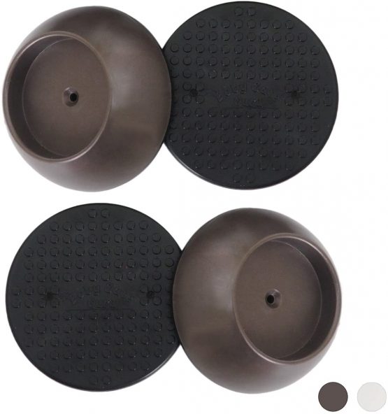 Baby Gate Guru Small Wall Protector 4 Pack - Cup Pads to Guard Your Walls from Pressure Mounted Baby Gates, Pet Gates, Safety Gates, Shower Curtain Rods, and More (4 Pack, Black)