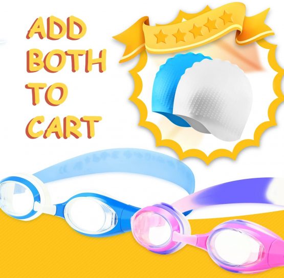 COOLOO 2-PACK Kids Swimming Goggles Junior Children Girls Boys Early Teens Age 3-15, with Anti-Fog, Waterproof, Protection Lenses - Image 2