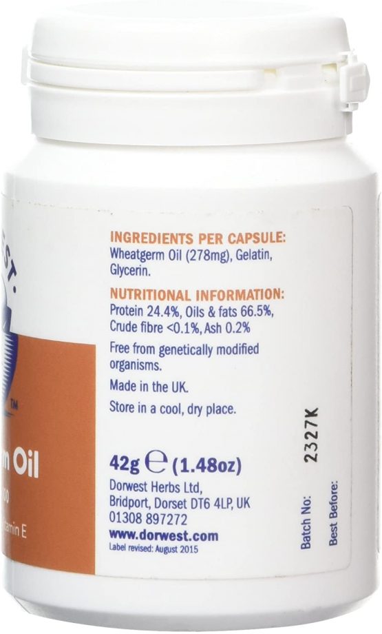 DORWEST HERBS Wheatgerm Oil Capsules for Dogs and Cats 100 Capsules - Image 3