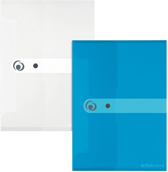 Herlitz Easy Orga to Go A5 Polyfoam Document Folder - Transparent Blue (Pack of 6) - Image 2