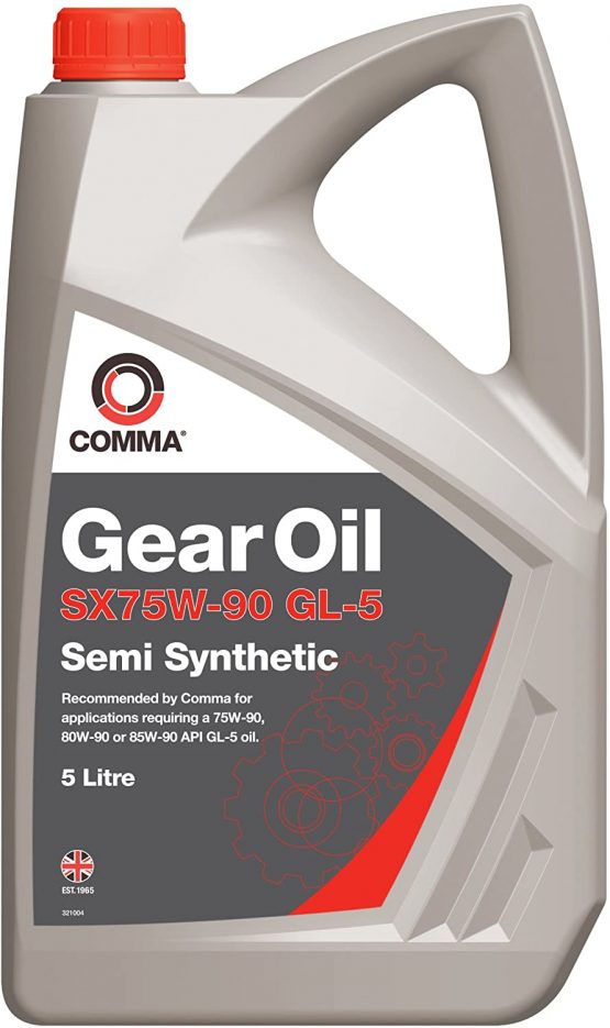Comma SX5L 5L SX75W-90 GL-5 Semi-Synthetic Gear Oil