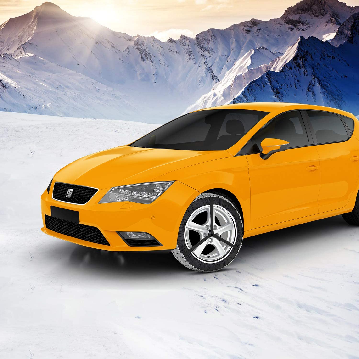 Silknet Snow Socks - Size 100 - Awarded 'Which Best Buy' - Universal To Fit 255/60 R18, 275/45 R20, 255/55 R19 and More - Image 2