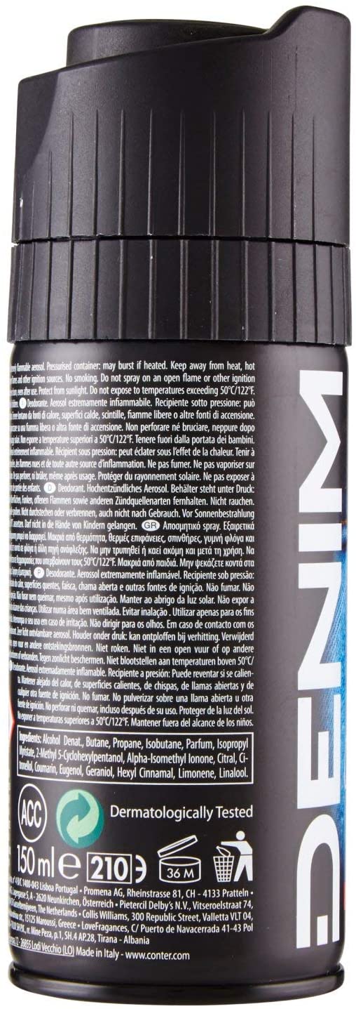 Denim Deo Original Spray 150ml 1 Piece, 150 ml (Pack of 1) - Image 2