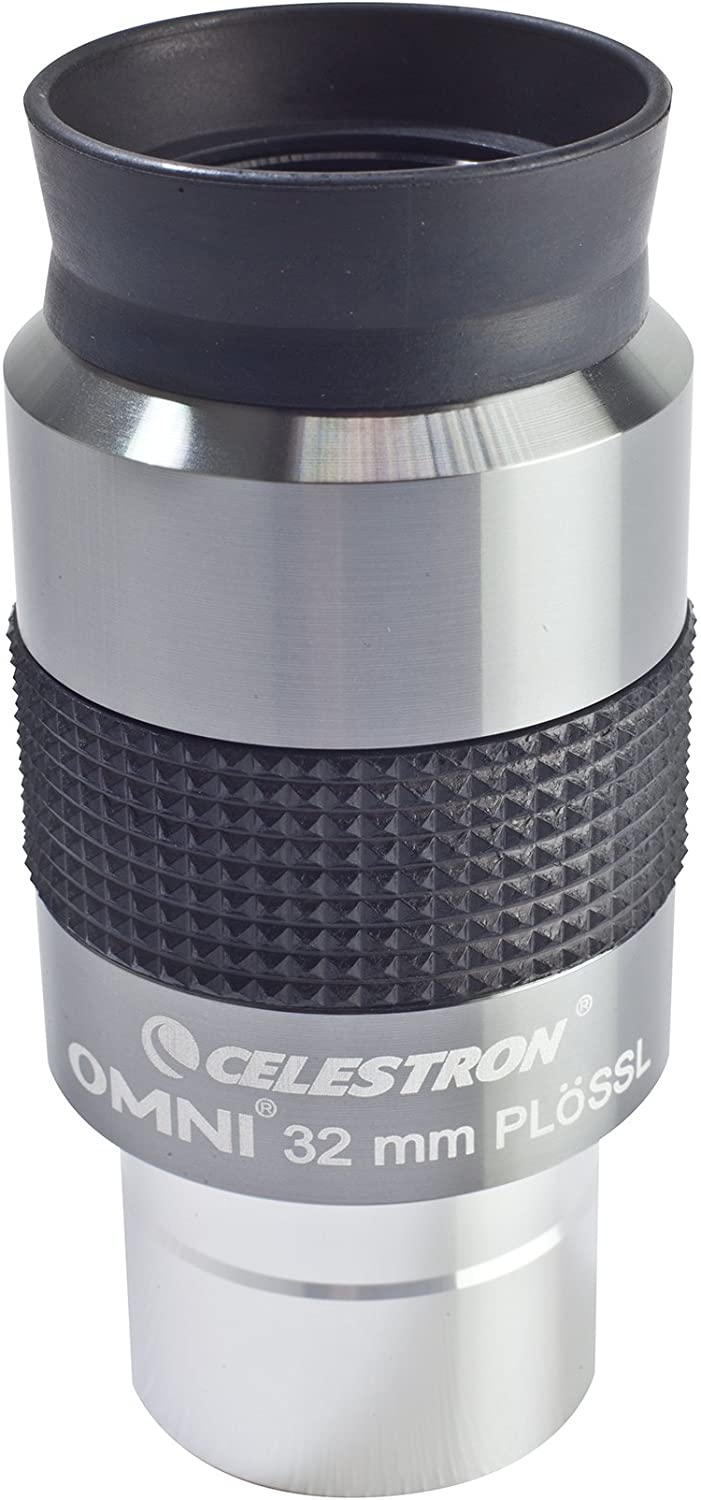 Celestron 93323 Omni Series 1.25 inch / 32mm Eyepiece, Black/Silver, 32 mm