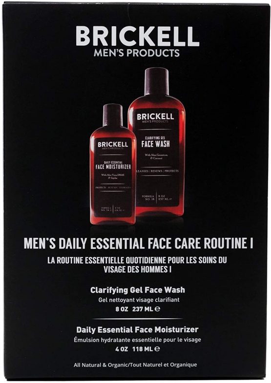 Brickell Men's Daily Essential Face Care Routine I, Gel Facial Cleanser Wash and Face Moisturizer Lotion, Natural and Organic, Unscented - Image 2
