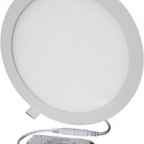 Lowenergie 6w LED Round Ceiling Panel Light 6000K Day White Recessed Down Lighting, 120mm Dia, 50w Halogen Equivalent