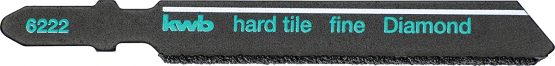 kwb 622220 Blade for Tiles and Ceramics-Diamond-Spread, with T-Shaft for Many Standard jigsaws, Made in Germany