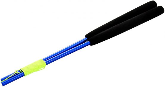 Juggle Dream JESTER Ball Bearing Pro Diabolo Set + Matching Metal Ali Diabolo Handsticks, Diablo String + Diabolos Travel Bag. (Black/Red Diabolo + Blue Handsticks) - Image 4