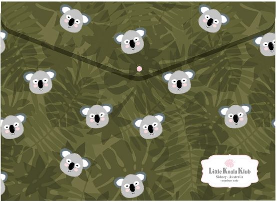 MIQUELRIUS 16048 – Pack of 4 A4 Polypropylene Envelopes with Click Closure Jordi Labanda Koala