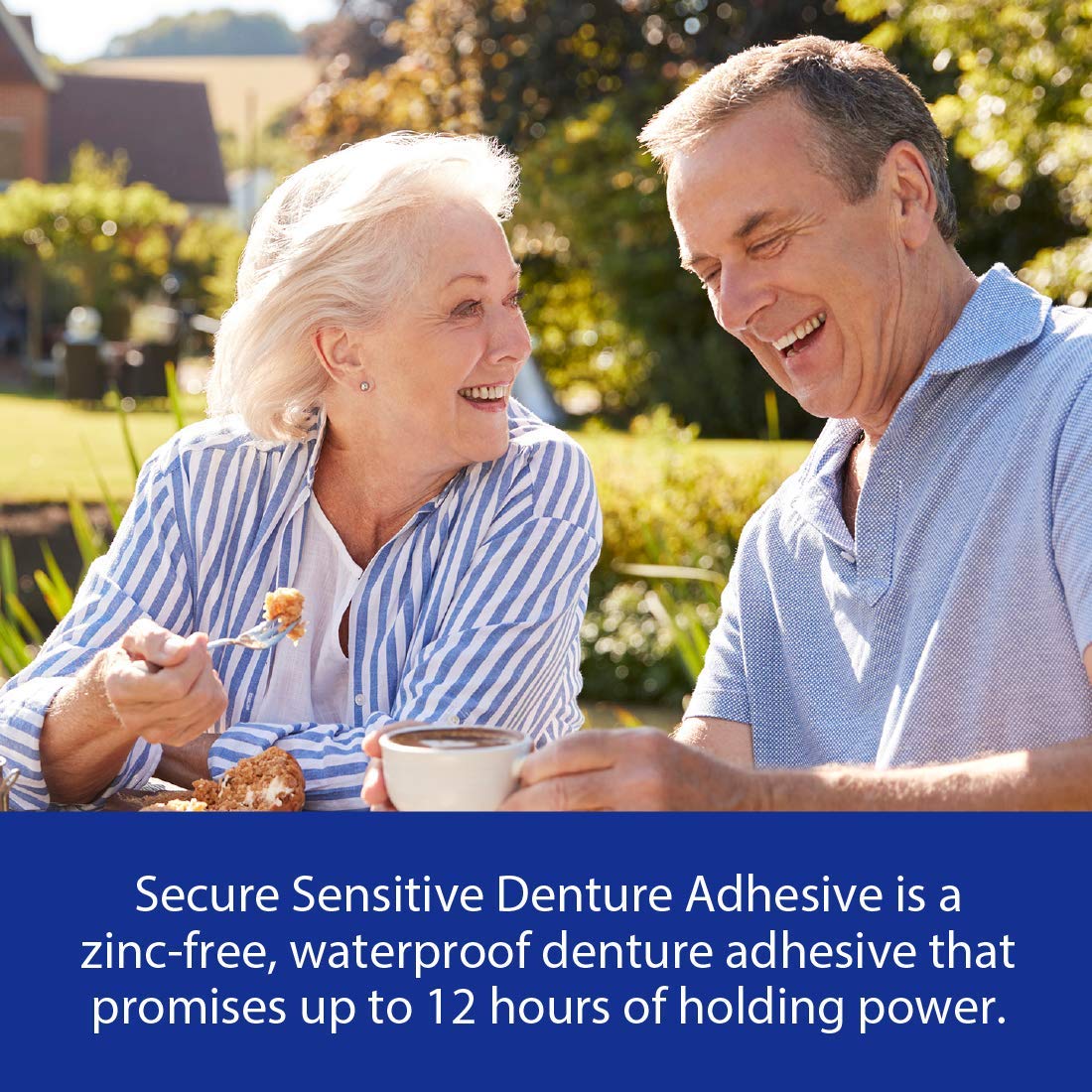 SECURE Denture Adhesive, Sensitive, 1.4 Ounce, white, 1 Count - Image 3