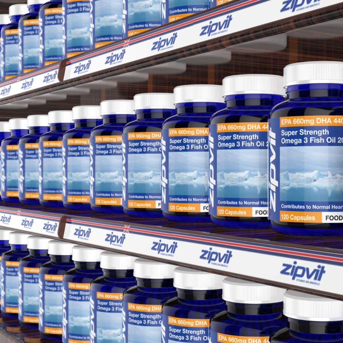 Zipvit Omega 3 Fish Oil 2000mg, EPA 660mg DHA 440mg, Wild-Caught, Cold Water Fish, Supports Heart, Brain & Vision - Image 4
