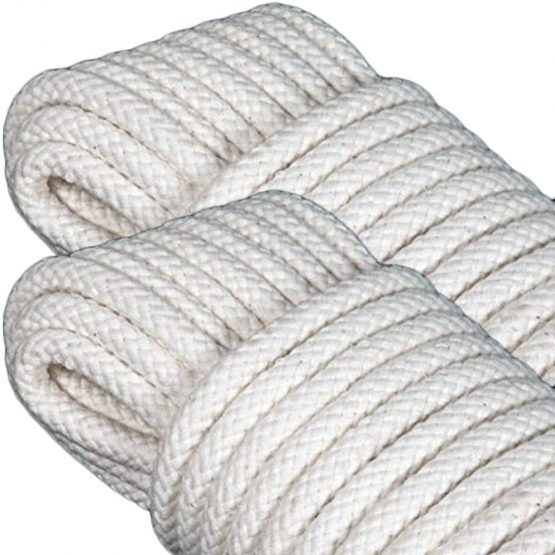 GF Home - Braided Rope for Hanging Clothes - Cotton - 20 Meters - 6 mm - Set of 2 - Image 4