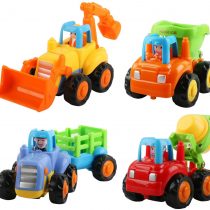 Pull Back Cars,6 Pcs Cars Toys for 1 Year Old+ Baby Toddlers,Early Educational Car Toys,Push and Go Vehicles Set,Mini Friction Powered Vehicle Play for Kids Boys and Girls Christmas Birthday Gift