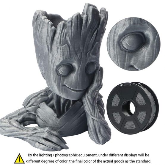 ANYCUBIC PLA Filament 1.75mm 1kg, 3D Printing Materials for 3D Printer, Grey - Image 2