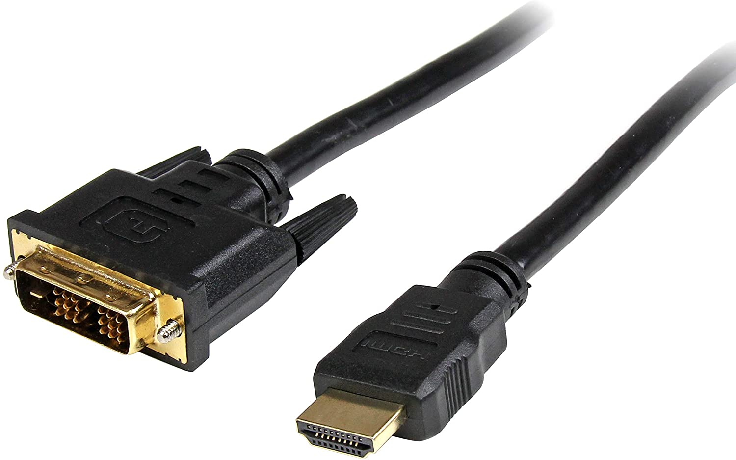 StarTech.com 3m High Speed HDMI Cable to DVI Digital Video Monitor - M/M Computer Monitor Cable (HDDVIMM3M), Black