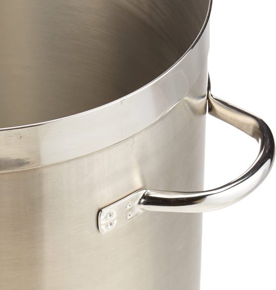 Paderno World Cuisine"Grand Gourmet" Stainless-Steel 15-1/4-Quart Low Stockpot - Image 2