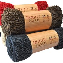My Doggy Place Microfibre Dog Mat, Super Absorbent, Durable, Quick Dry, Washable, Anti Mud, Keeps Your House Clean (Brown, Medium) - 78,7 x 50.8 cm
