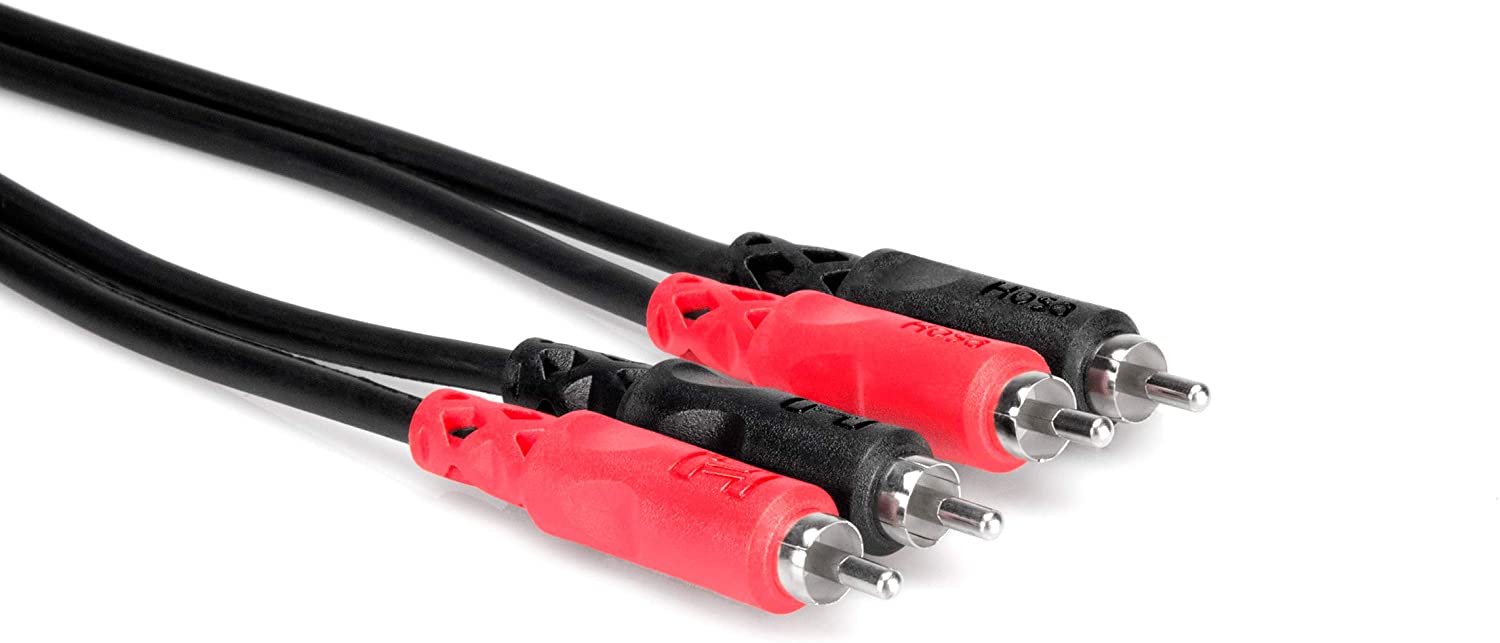 HosaTech CRA-201 1m Dual RCA to Same Stereo Interconnect Cable, 3.3 ft, 3.3 Feet