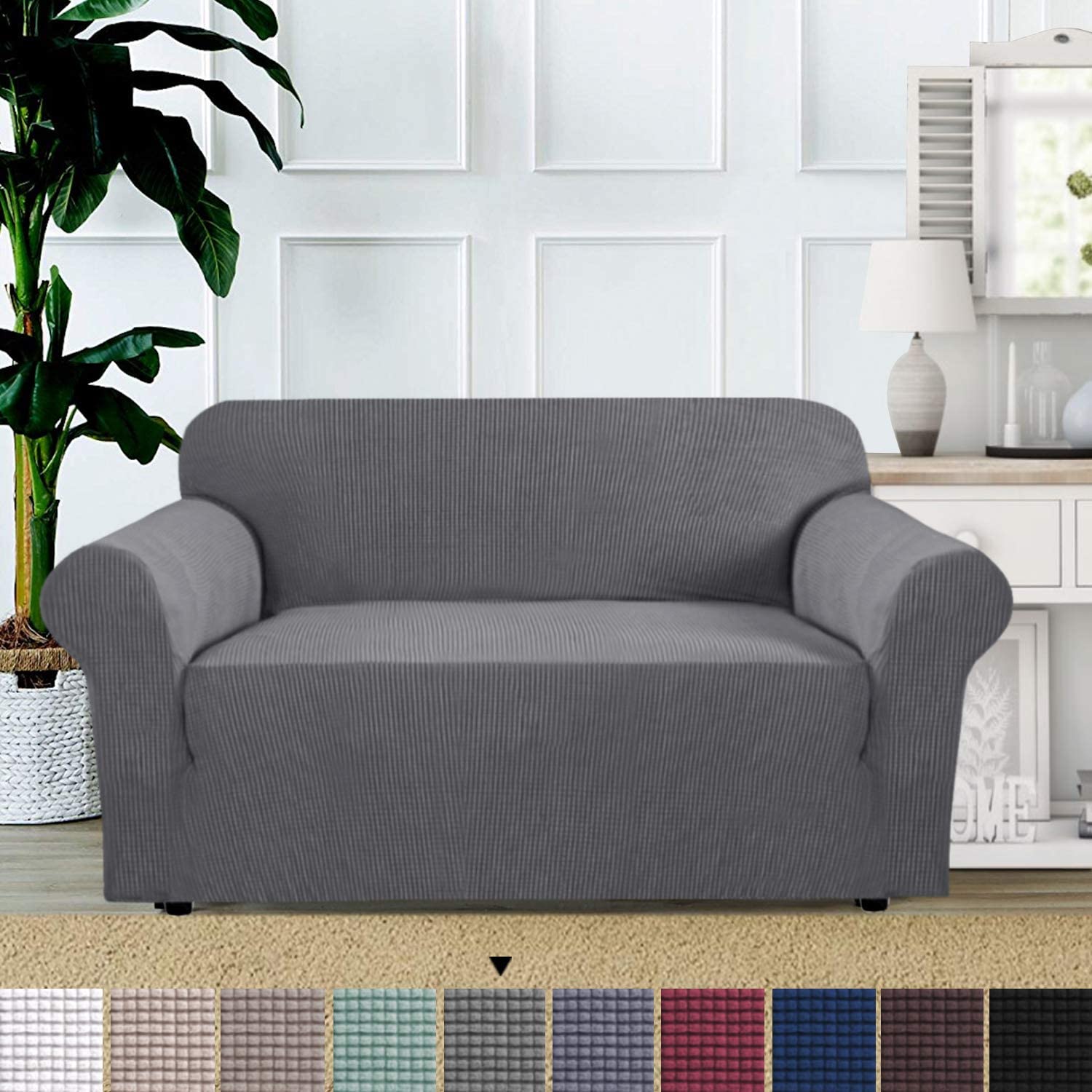 BellaHills High Stretch Furniture Protector Sofa Cover for Two Seater Durable 2 