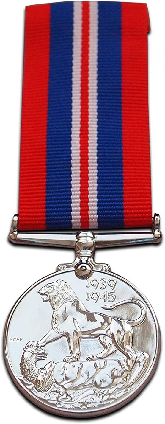 1939-45 War Medal + Defence Medal Full Size Set WW2 British Campaign Medals Repro Military Gift Award - Image 2