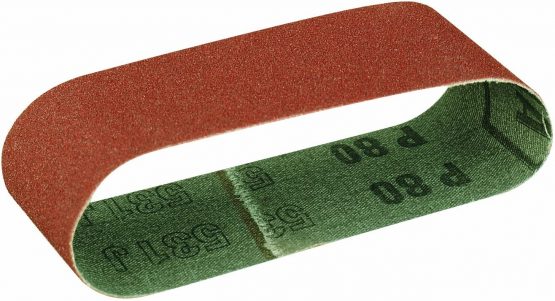 Proxxon 28928 Sanding Belt for BBS, 240 grit, 5 pcs, Brown, Green