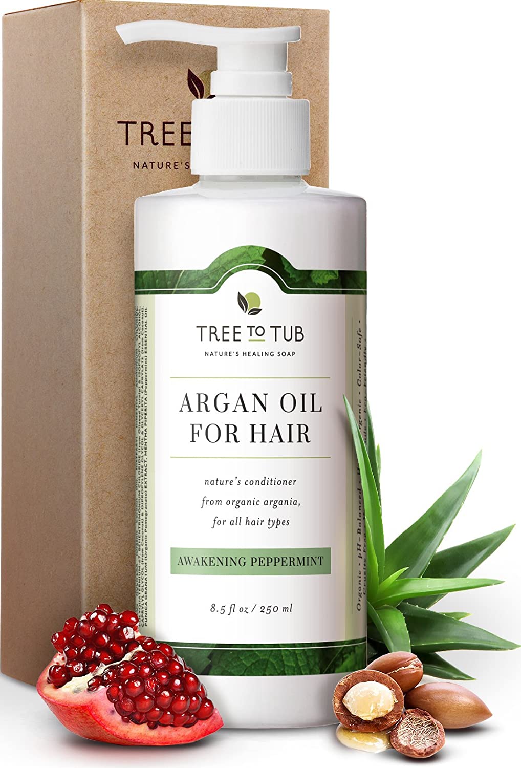 Tree To Tub All Hair Type Hydrating Argan Oil Conditioner for Dry or Oily Hair & Sensitive Scalp