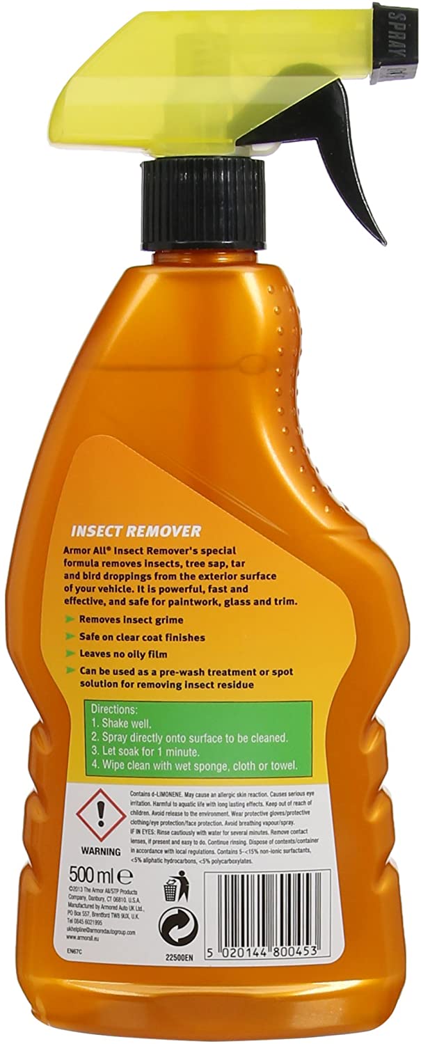 Armor All, Insect Remover Spray 500 ml, Removes Insects, Tar, Tree Sap and Bird Droppings from your Car - Image 2
